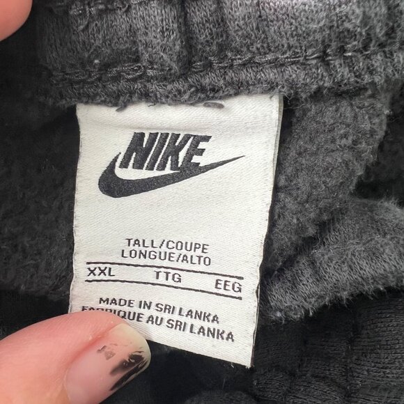 Nike Club Fleece Pants Black Bleach Dyed Men's Size XXL - Picture 3 of 10